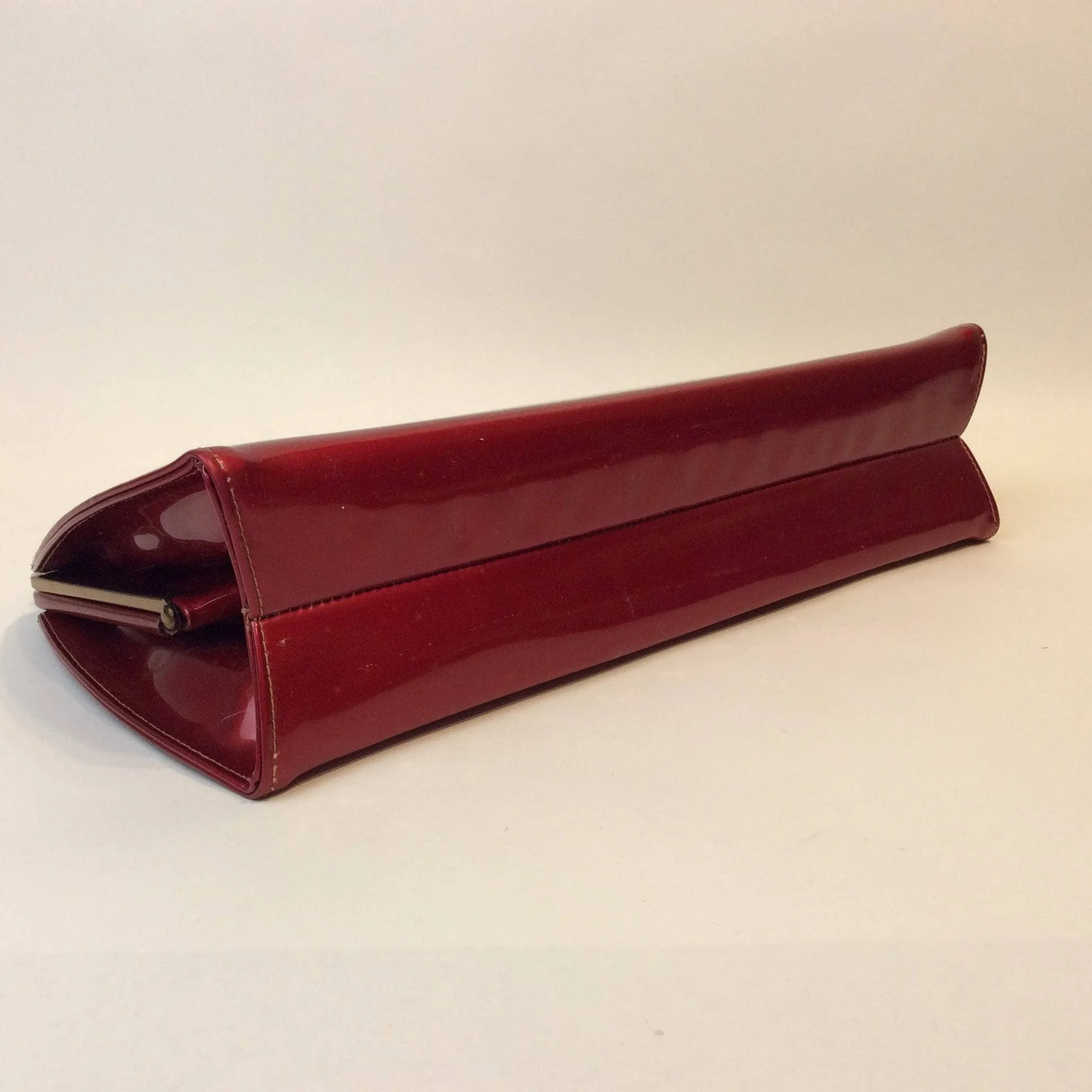 1950s Glossy Red Handbag