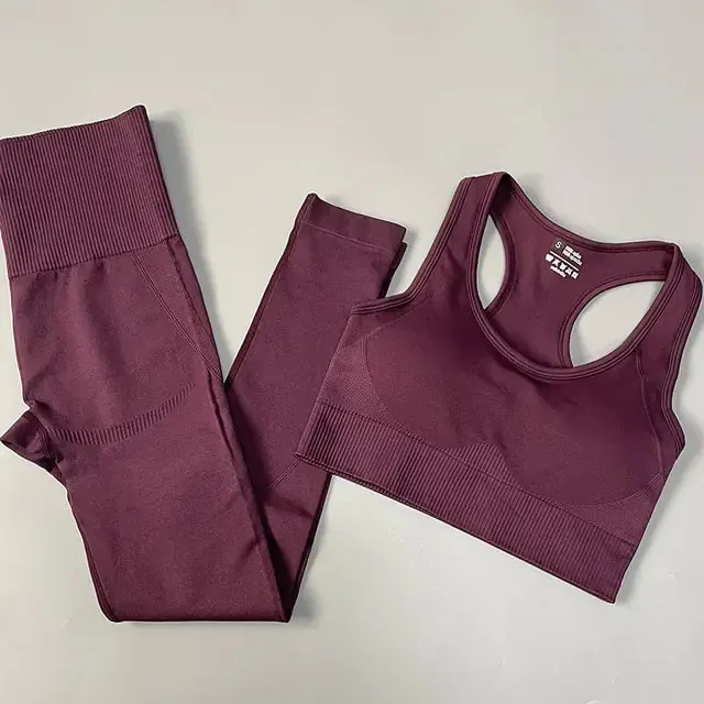 2/3/4PCS Seamless Women Yoga Set for Ultimate Comfort and Flexibility in Active Lifestyle