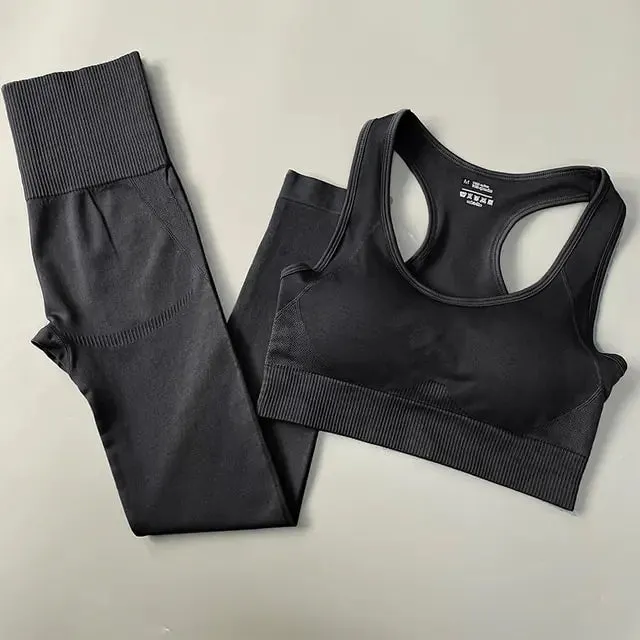 2/3/4PCS Seamless Women Yoga Set for Ultimate Comfort and Flexibility in Active Lifestyle