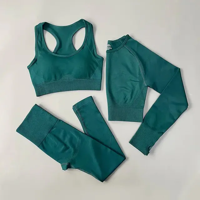 2/3/4PCS Seamless Women Yoga Set for Ultimate Comfort and Flexibility in Active Lifestyle