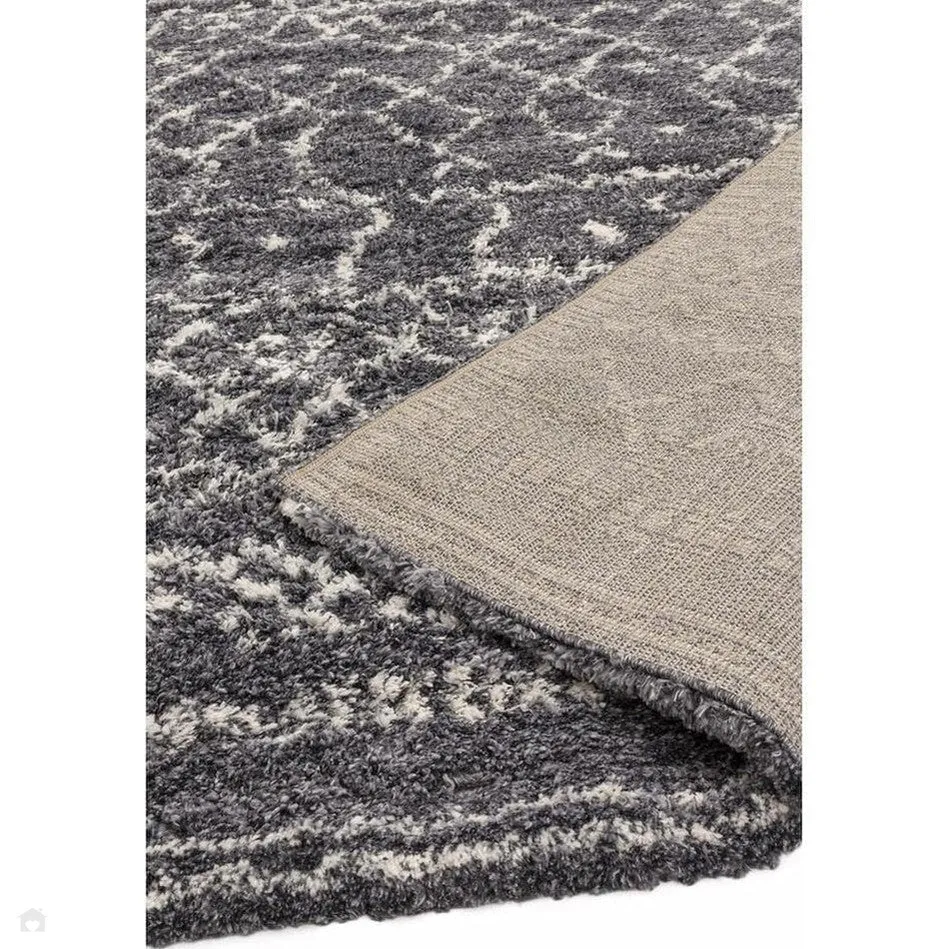 Alto AL05 Modern Moroccan Berber Soft Plush Boho Shaggy Grey/Cream Runner