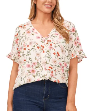 Anika Button Loop Frill Sleeve Top | BOTANICALDREAMSE
