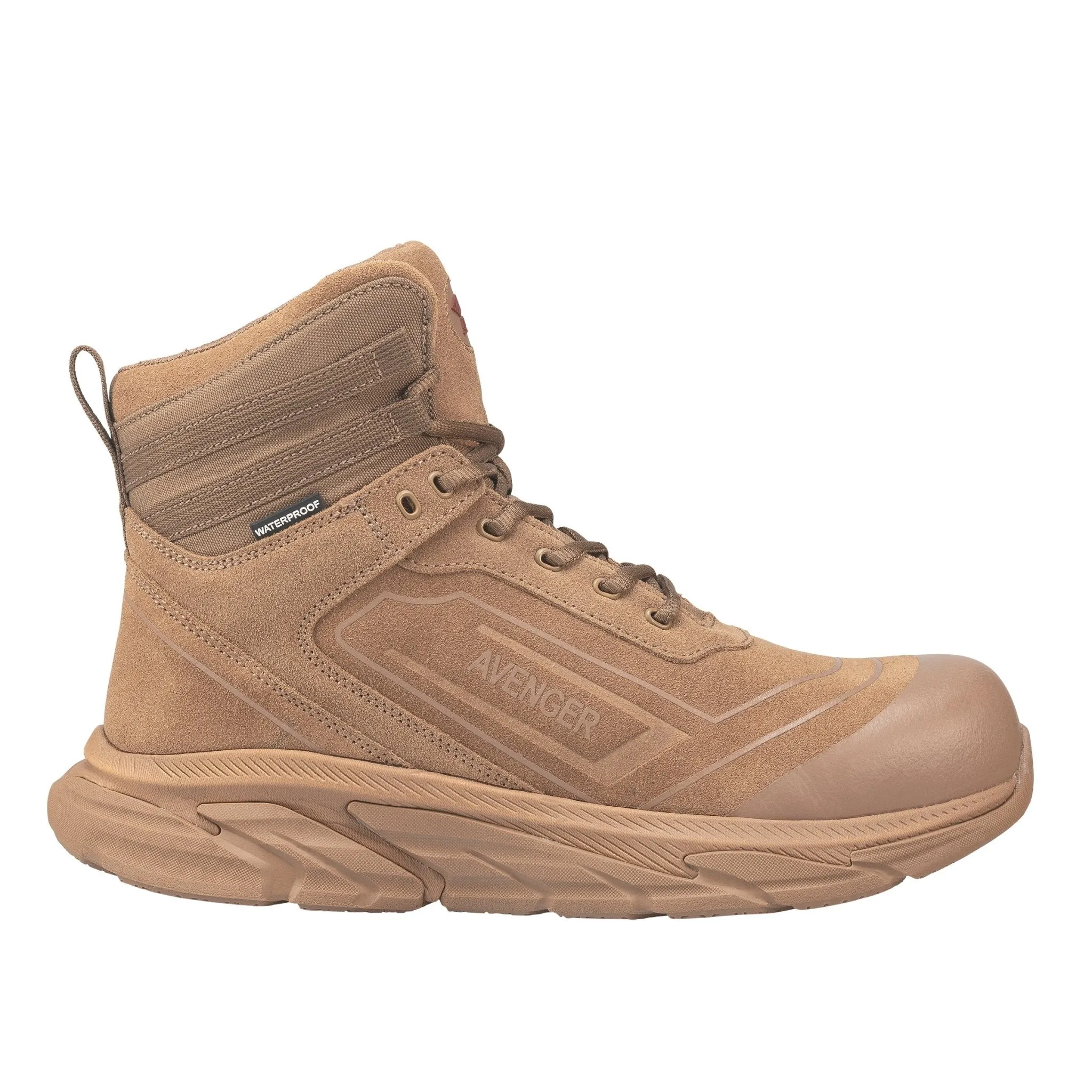 Avenger Men's 6" K4 Coyote Tan Aluminum Toe EH Waterproof SR Safety Boot