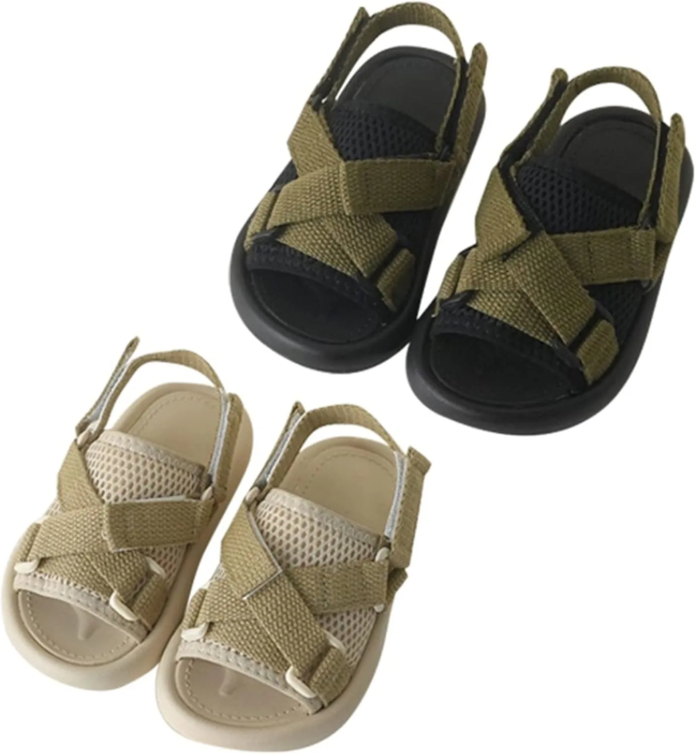 Baby Girls Boys Sandals Summer Outdoor Casual Beach Shoes Adjustable Non-Slip Open Toe Sandals My First Pair Shoes