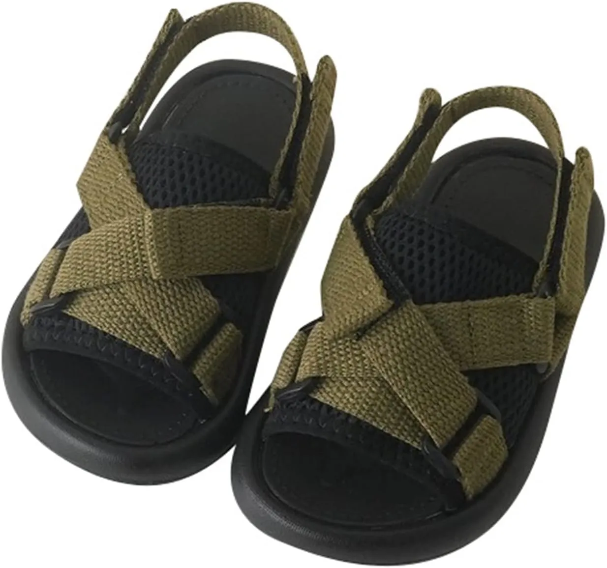 Baby Girls Boys Sandals Summer Outdoor Casual Beach Shoes Adjustable Non-Slip Open Toe Sandals My First Pair Shoes