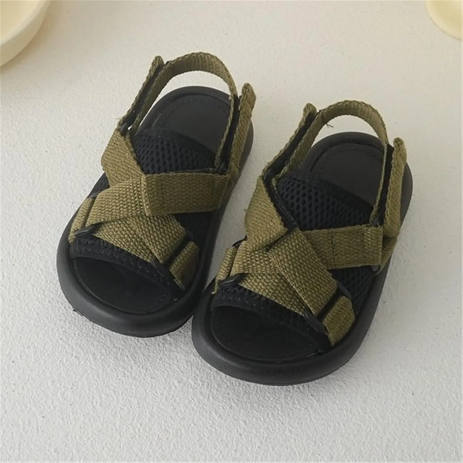 Baby Girls Boys Sandals Summer Outdoor Casual Beach Shoes Adjustable Non-Slip Open Toe Sandals My First Pair Shoes