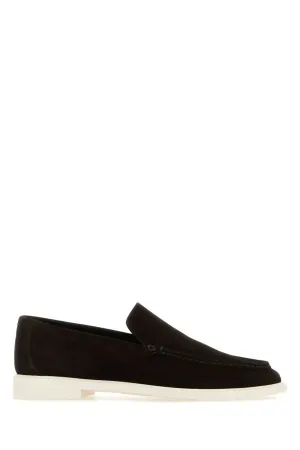 BOTTEGA VENETA | Dark brown suede Astaire loafers