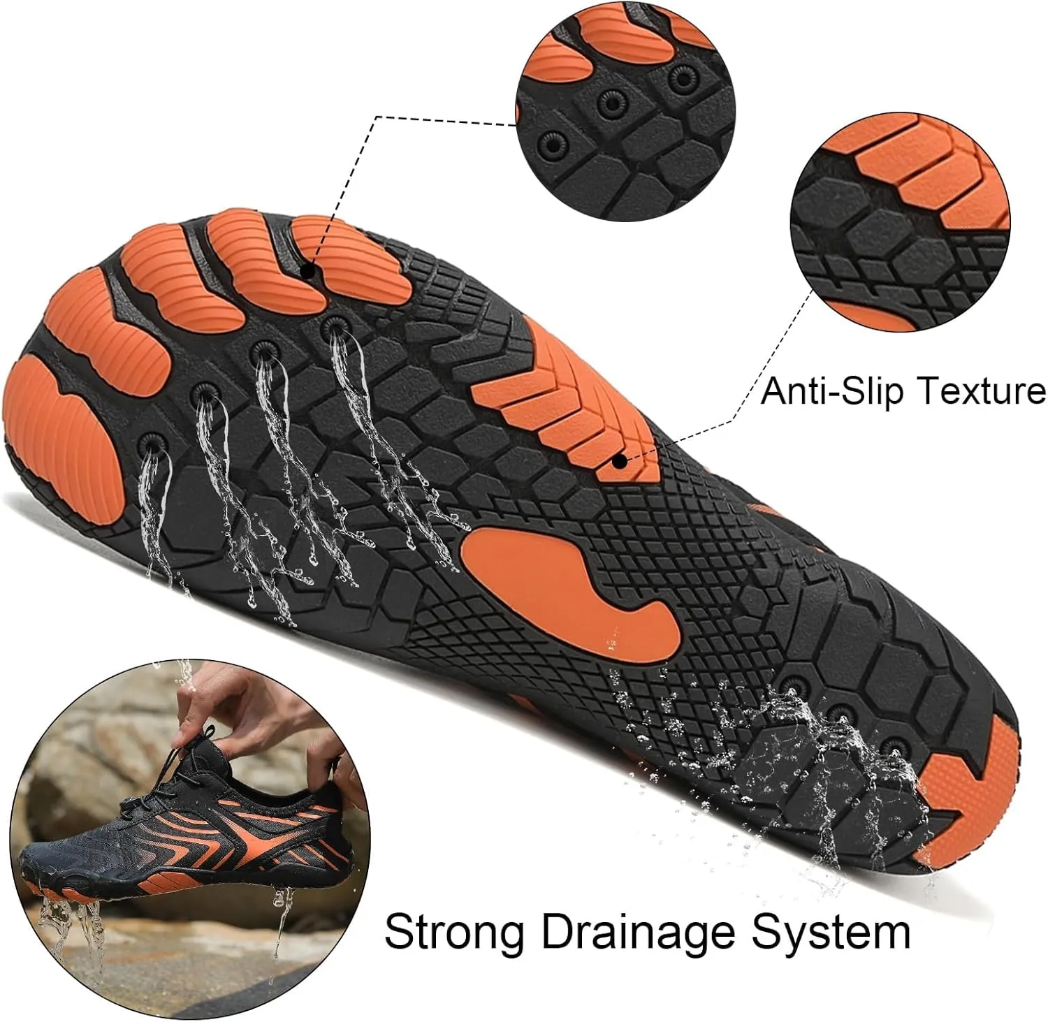 Breathable Barefoot Shoes for Women Men, Pro Barefoot Shoes with Wide Toe Box Healthy & Non-Slip Barefoot Shoes Unisex, Grounded Footwear Barefoot Walking Shoes, Athletic Outdoor Hiking Footwear