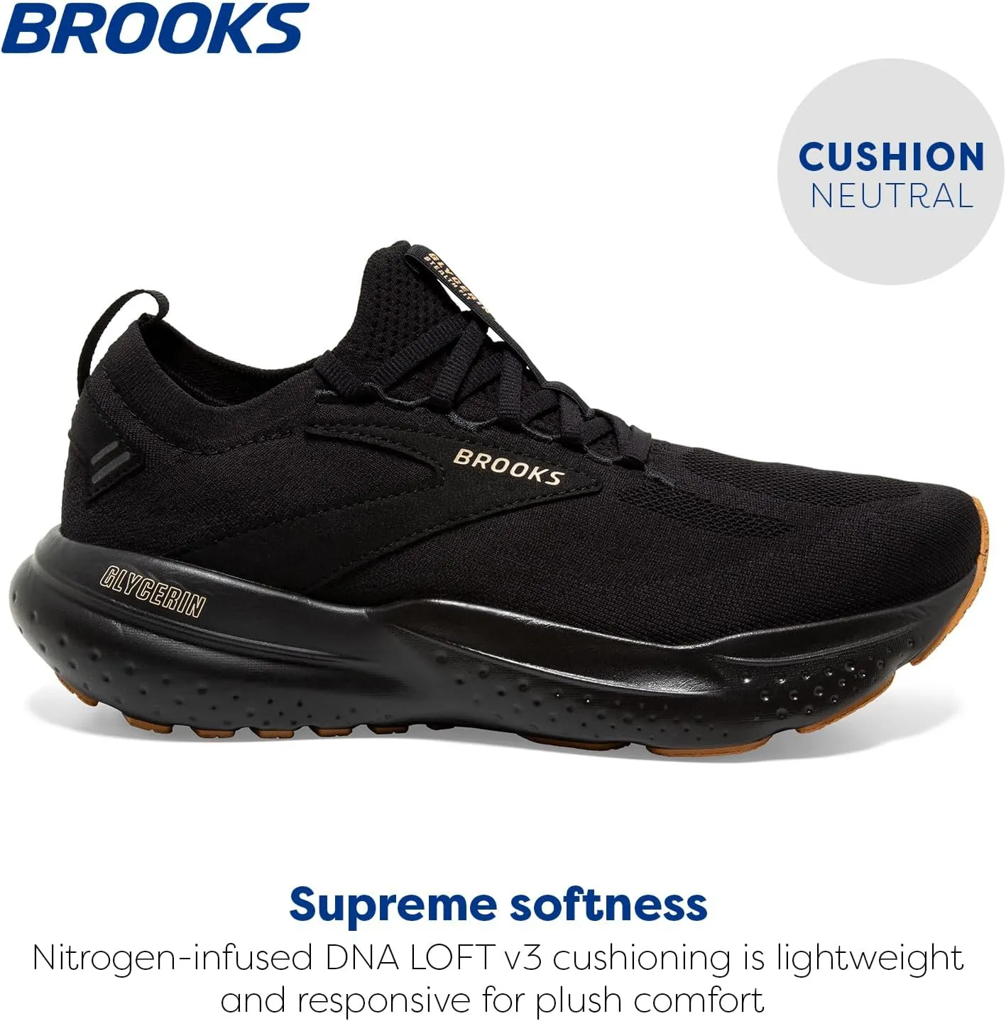 Brooks Womens Glycerin Stealthfit 21 Neutral Running Shoe