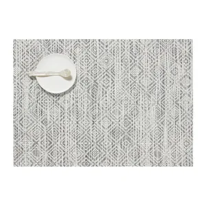 chilewich | placemat | mosaic white   black