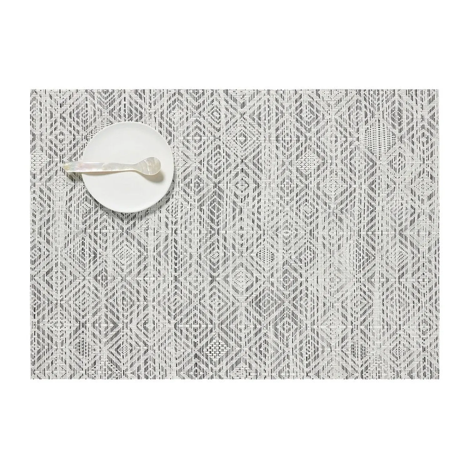 chilewich | placemat | mosaic white   black