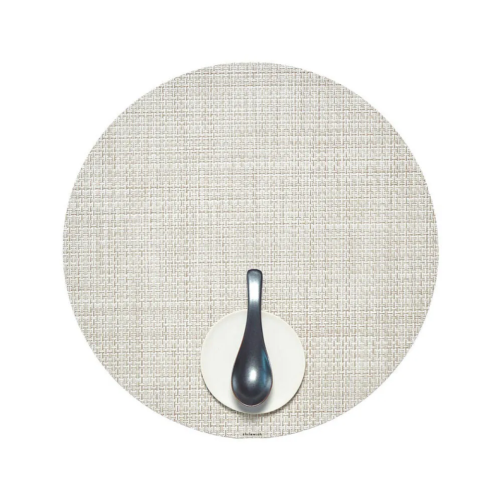 chilewich | placemat round  | basketweave natural