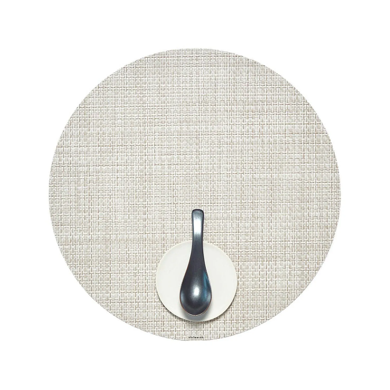 chilewich | placemat round  | basketweave natural