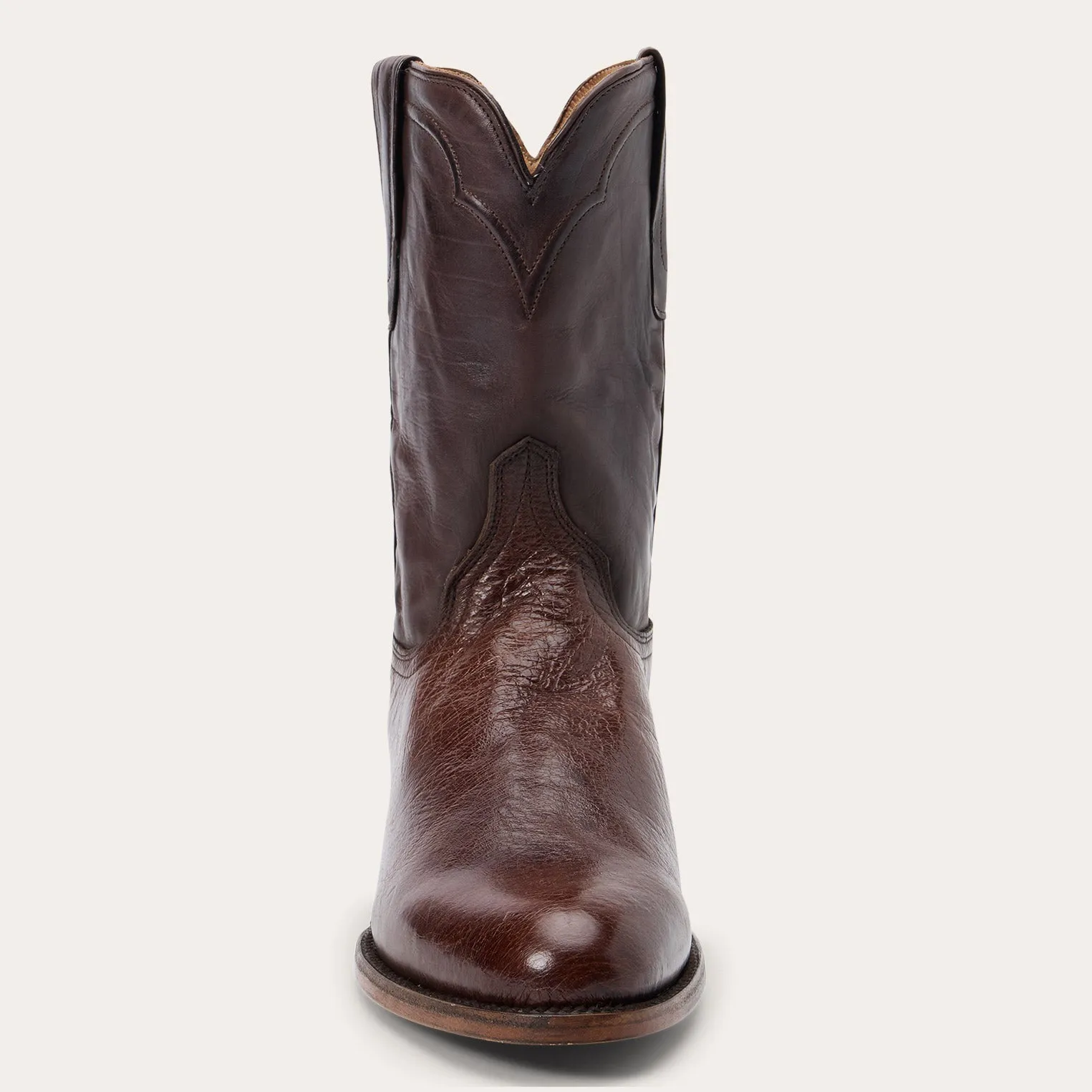 Clay Smooth Ostrich Boots