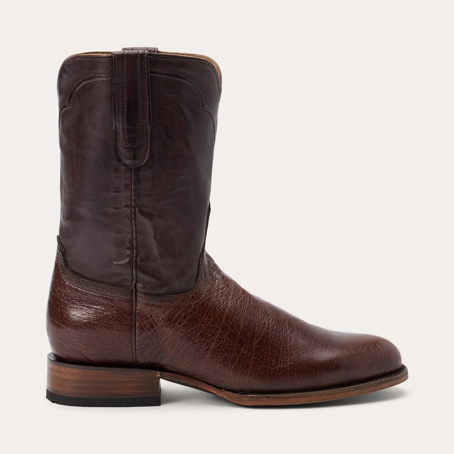 Clay Smooth Ostrich Boots