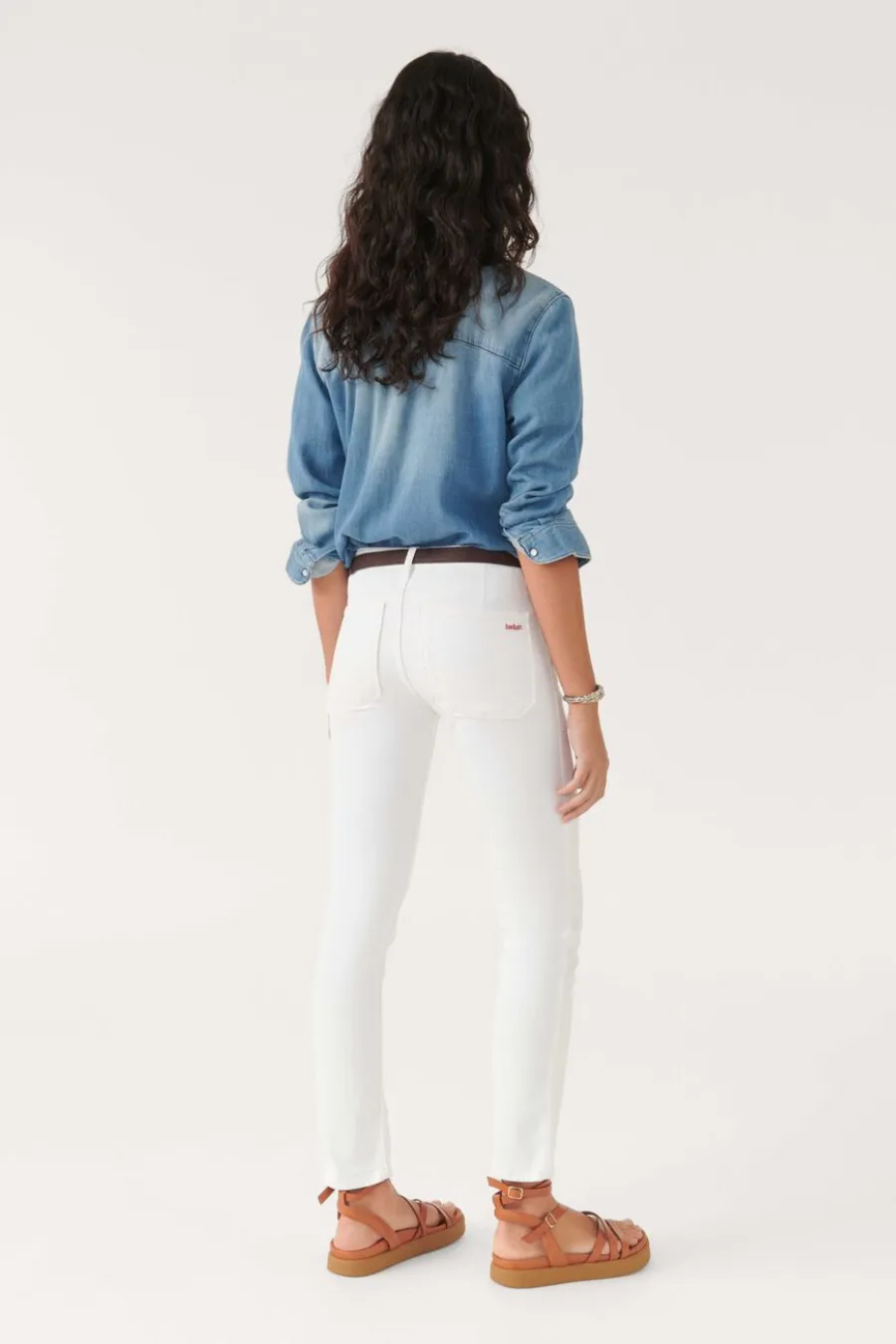 Csally Straight Leg Pants Blanc