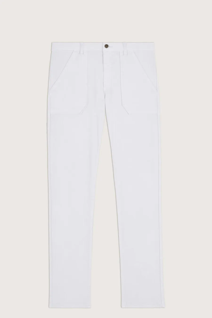 Csally Straight Leg Pants Blanc