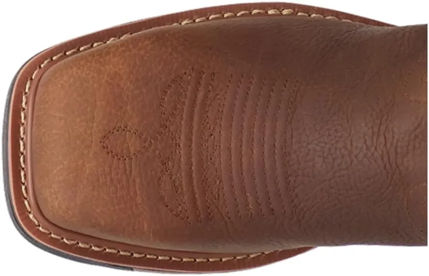 Dan Post Boots Mens Saddlebred Embroidered Waterproof Steel Toe Work/Duty - Brown