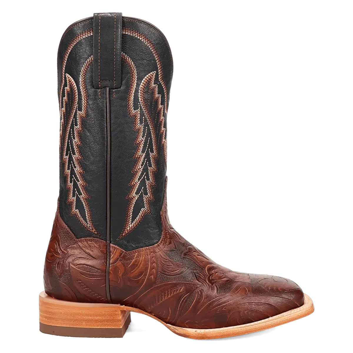 Dan Post Women's Tayla Tooled Leather Boot in Brown