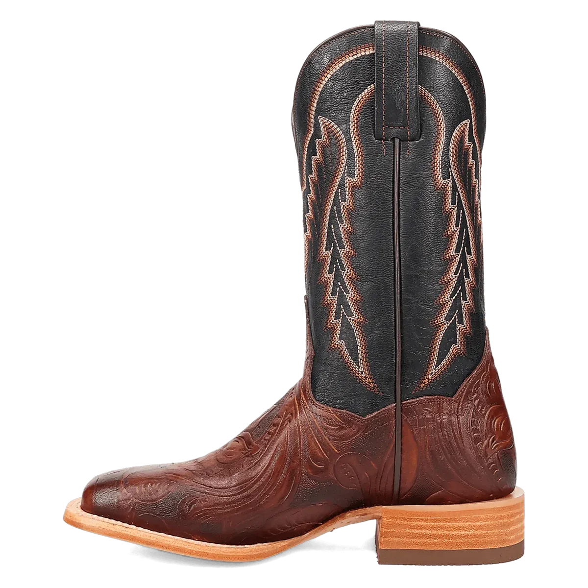 Dan Post Women's Tayla Tooled Leather Boot in Brown