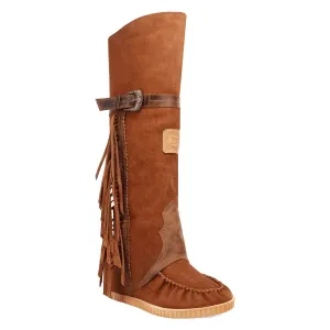 Dingo Womens Lakota Brown Leather Fashion Boots