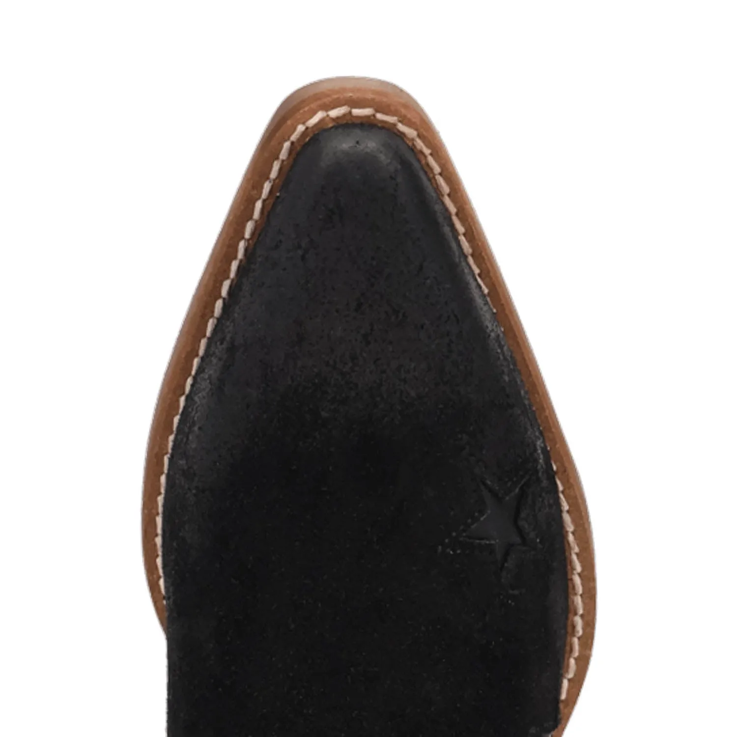 Dingo Womens Little Starie Black Suede Ankle Boots