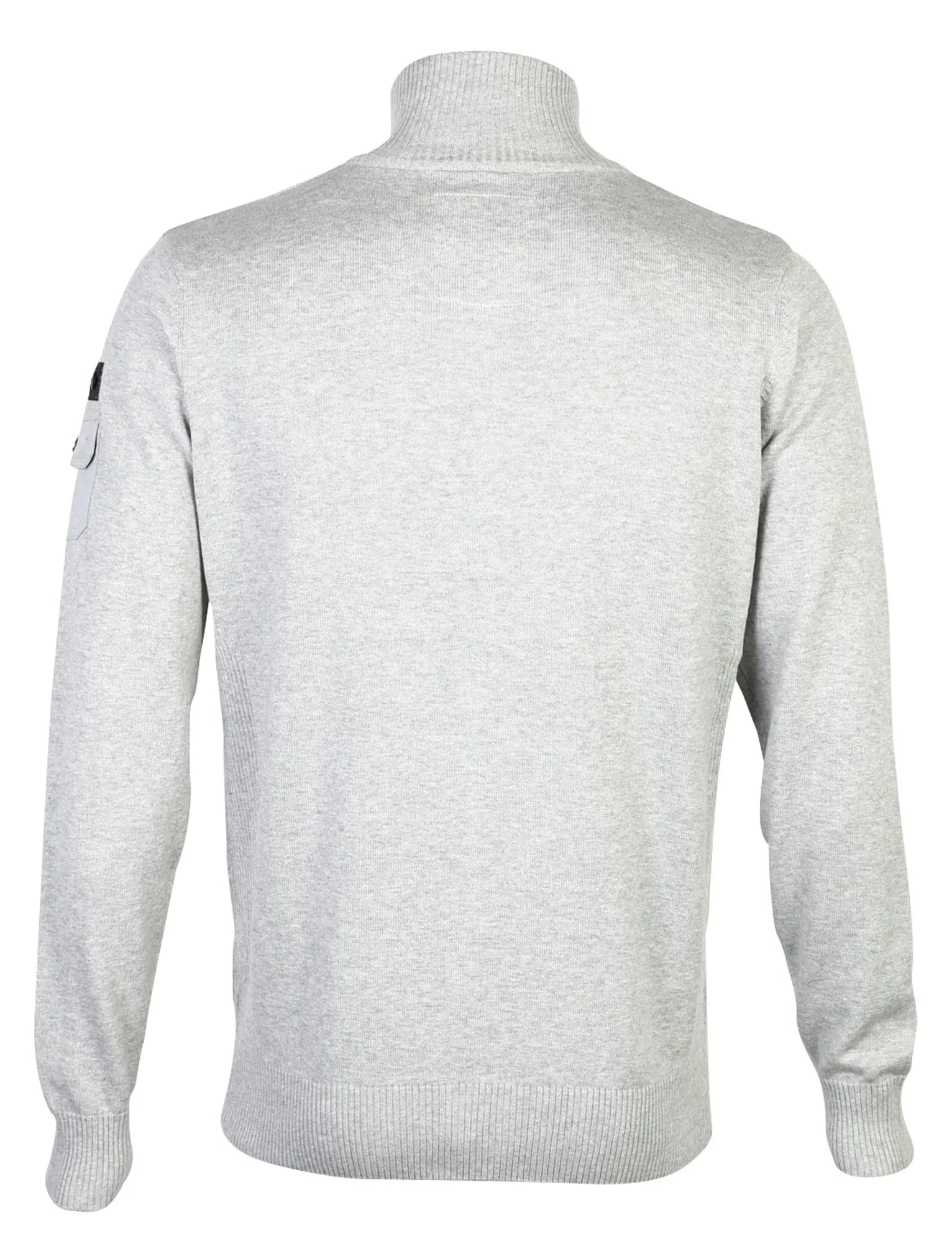 Dissident Talbot zip up cardigan in Light Grey Marl