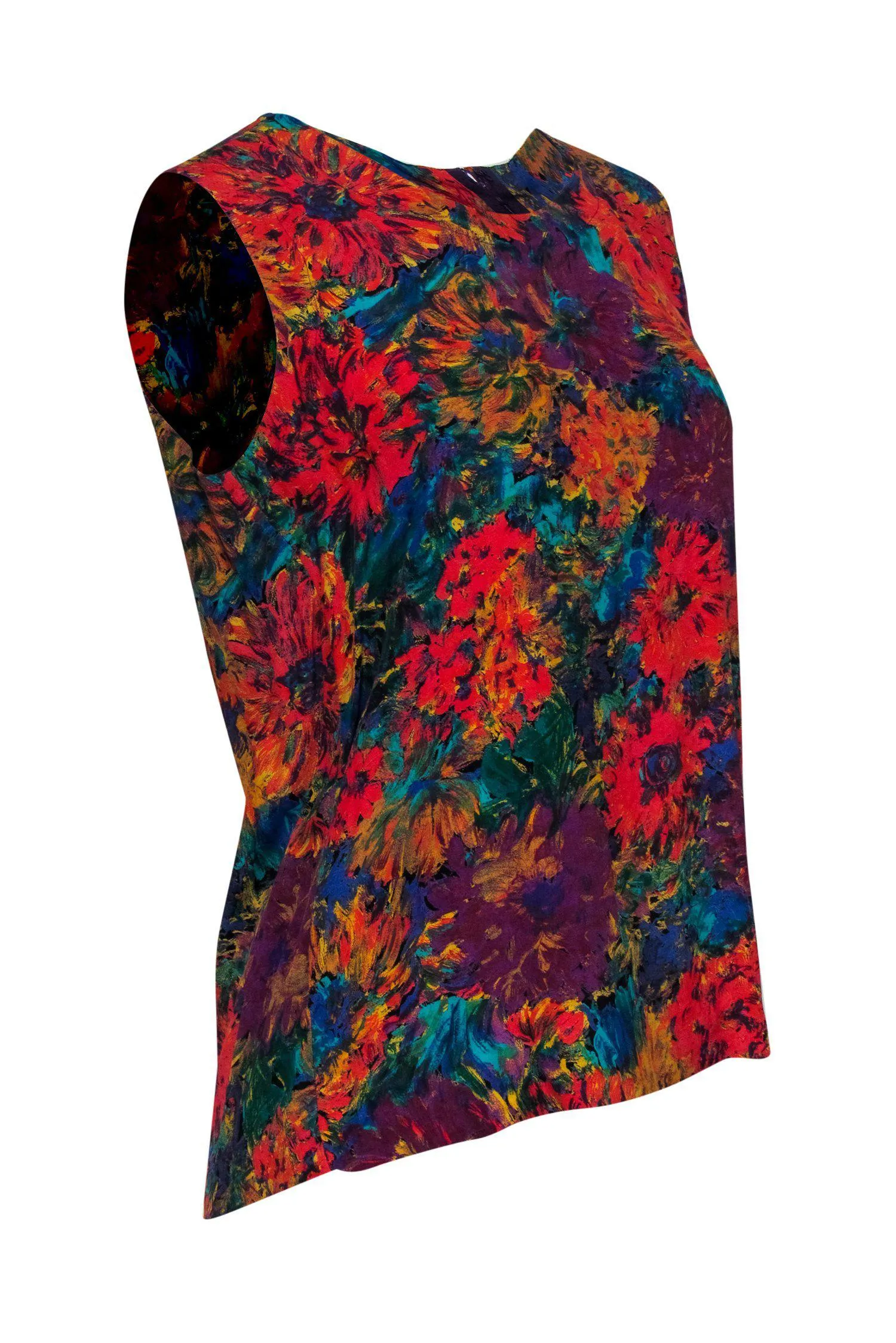 Doncaster - Multicolored Floral Print Tank Sz 10
