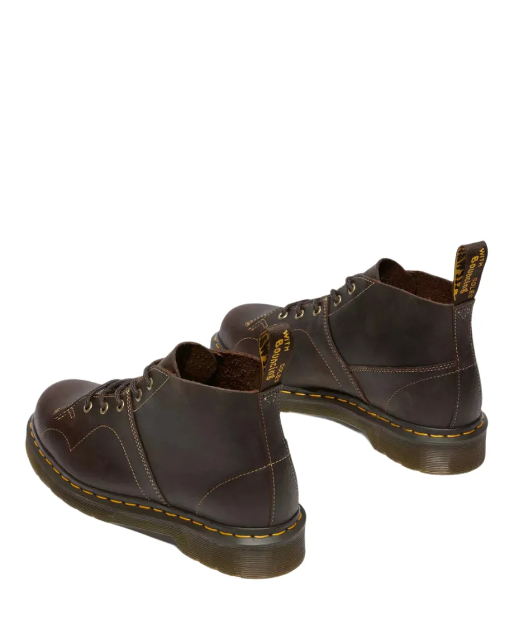 Dr Martens Church Monkey Boot Dark Brown Crazy Horse
