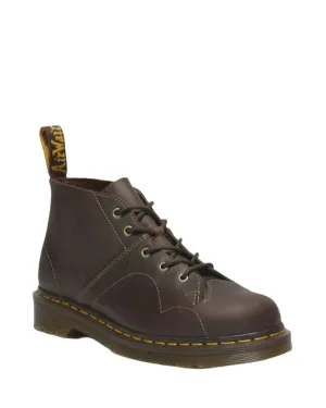 Dr Martens Church Monkey Boot Dark Brown Crazy Horse