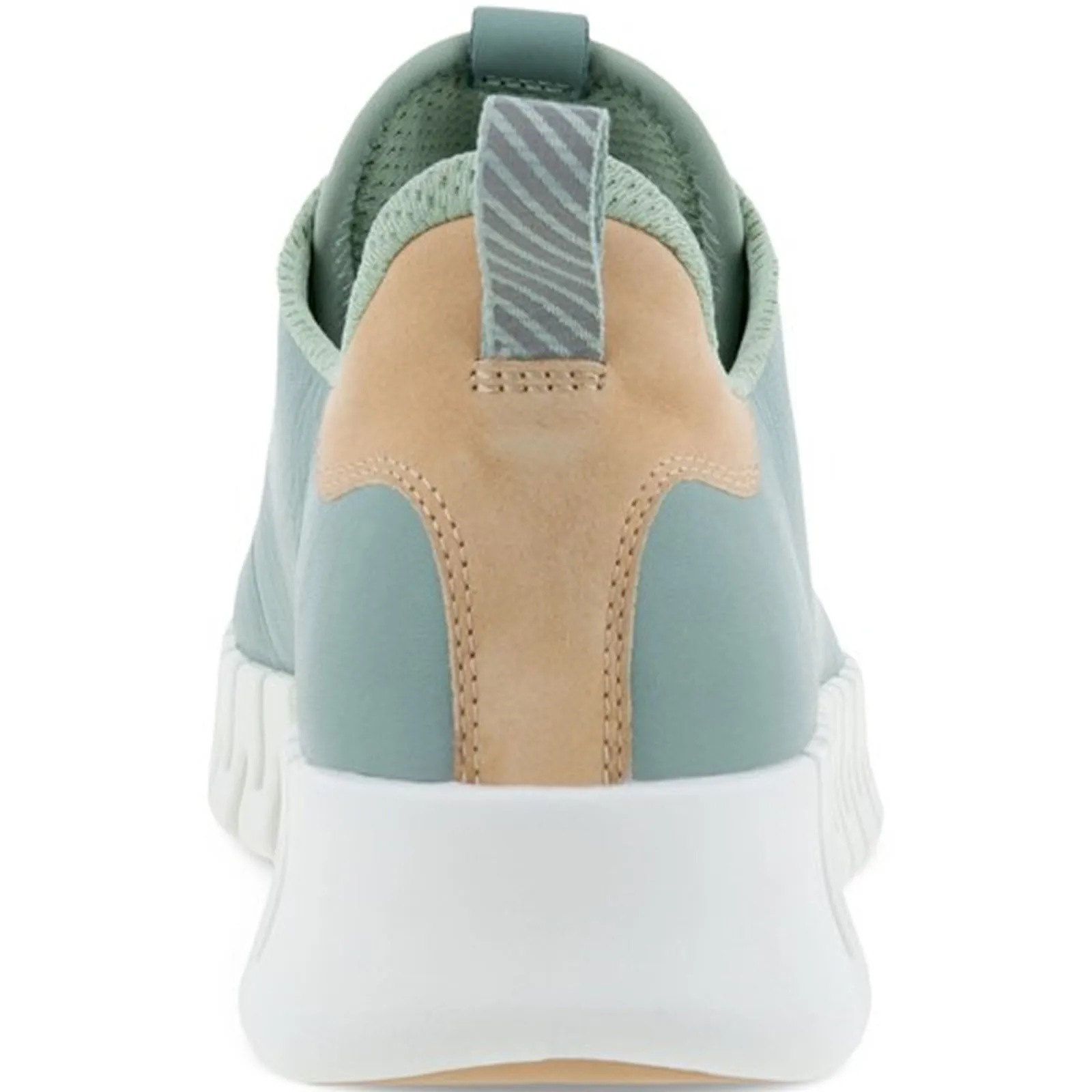 ECCO Womens Gruuv Leather Elastic Laces Trainers