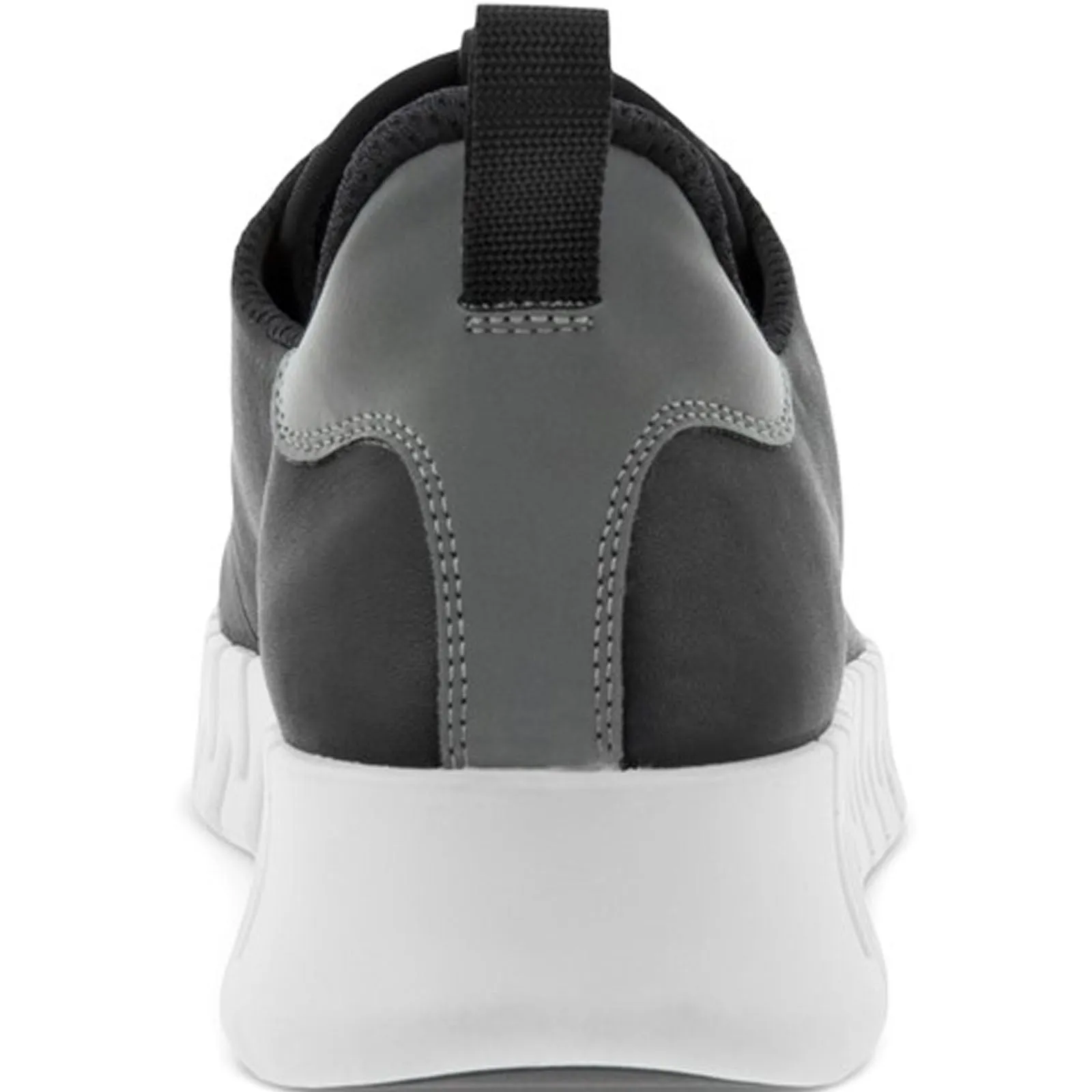 ECCO Womens Gruuv Leather Elastic Laces Trainers