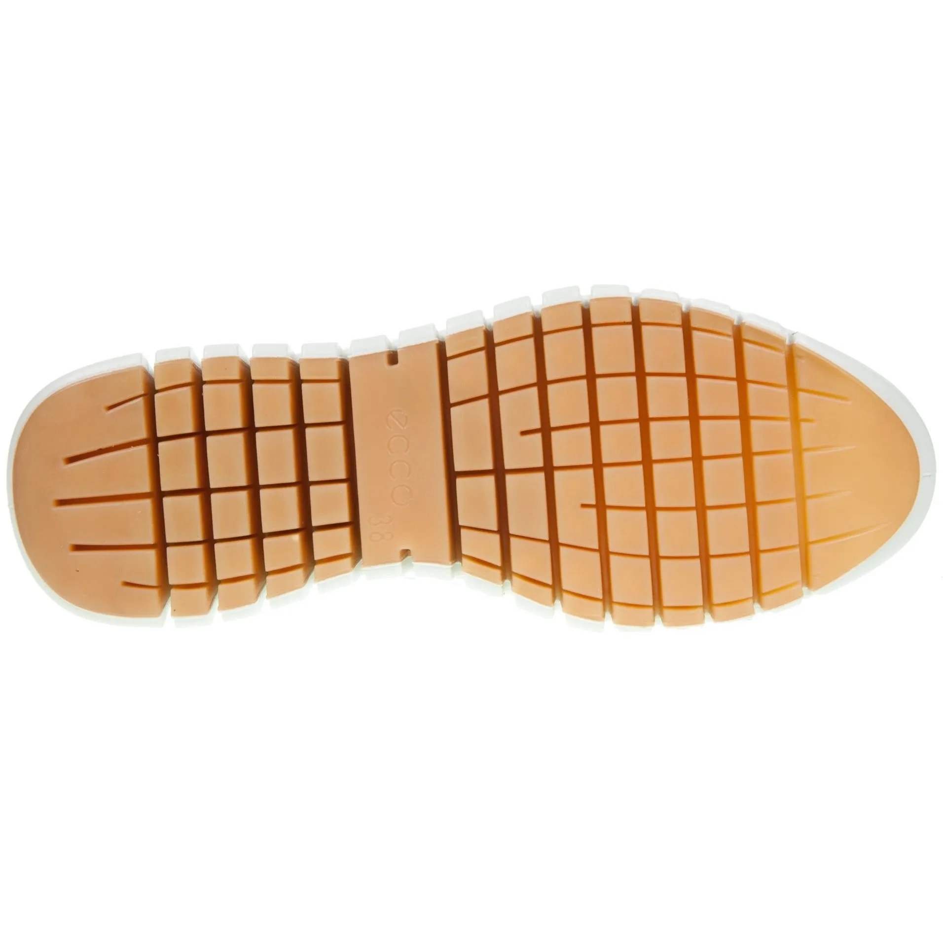 ECCO Womens Gruuv Leather Elastic Laces Trainers