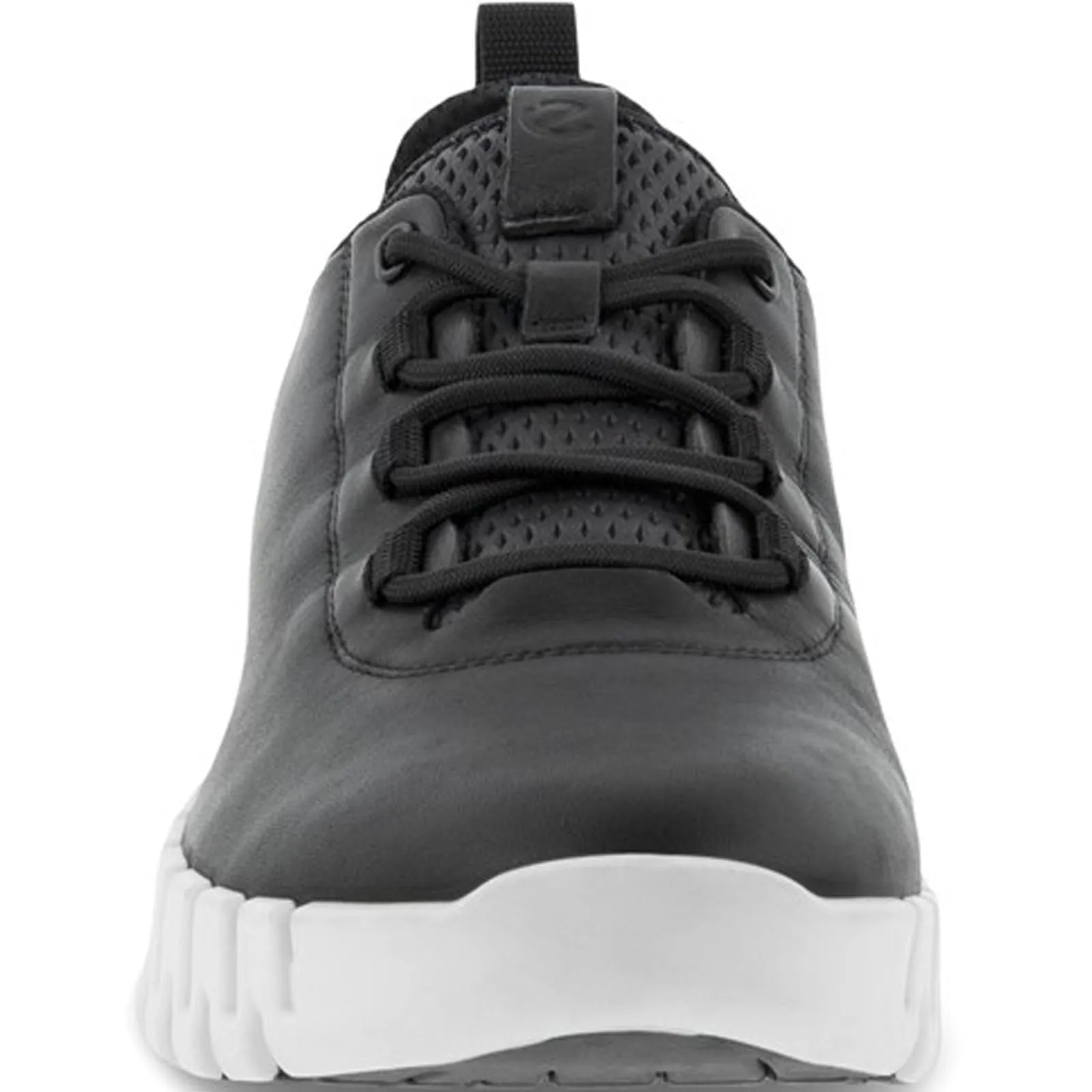ECCO Womens Gruuv Leather Elastic Laces Trainers