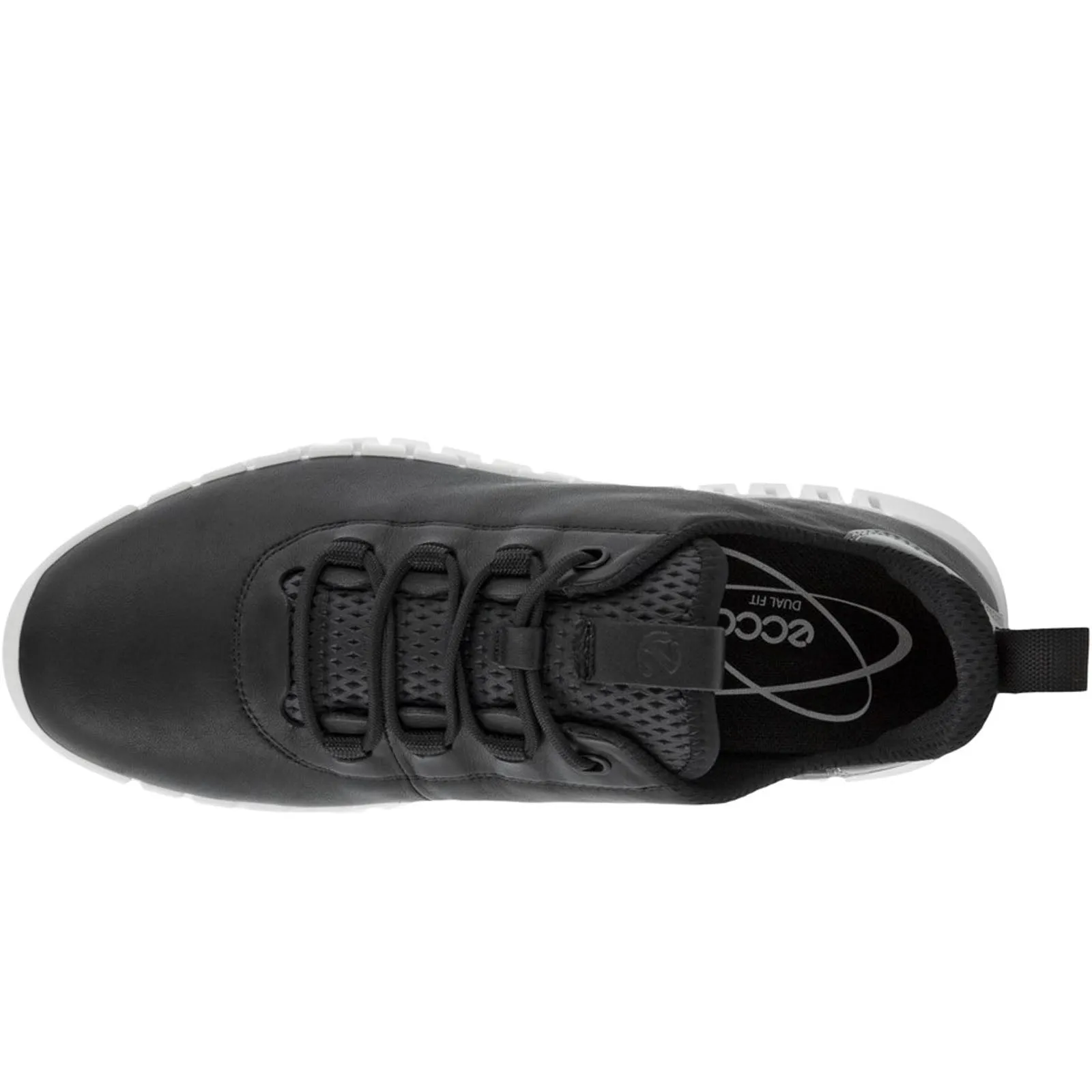 ECCO Womens Gruuv Leather Elastic Laces Trainers