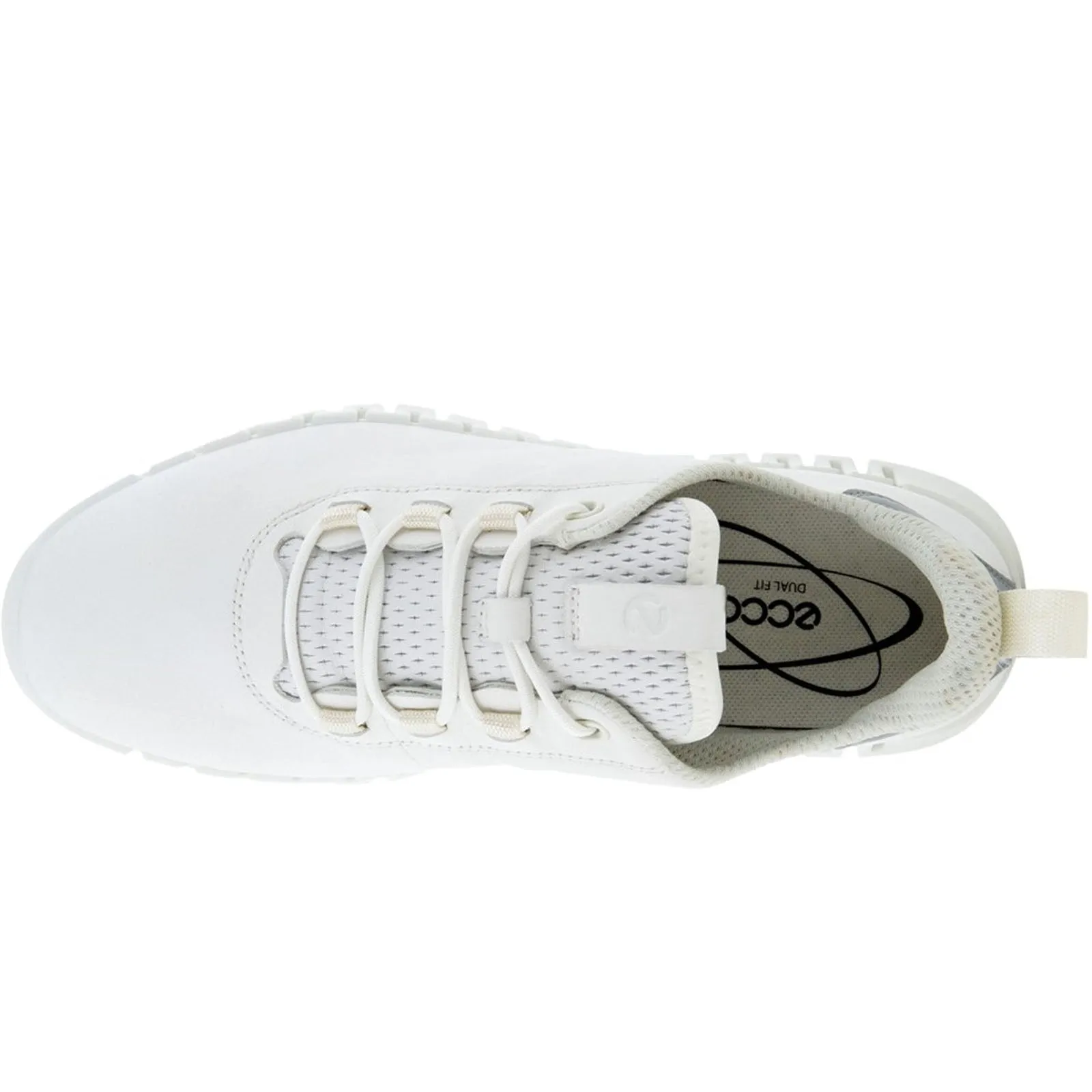 ECCO Womens Gruuv Leather Elastic Laces Trainers