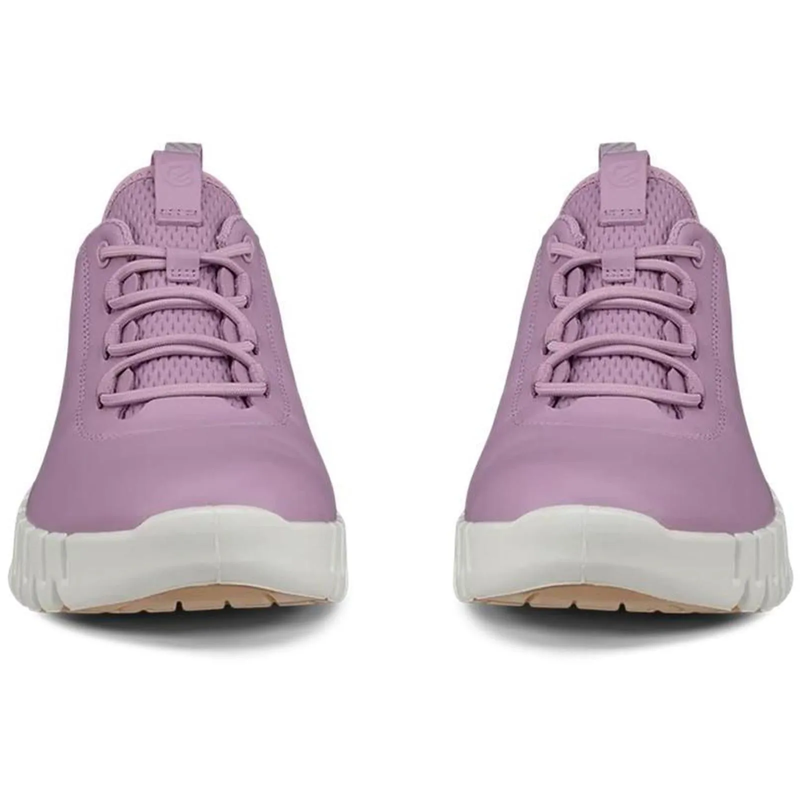 ECCO Womens Gruuv Leather Elastic Laces Trainers