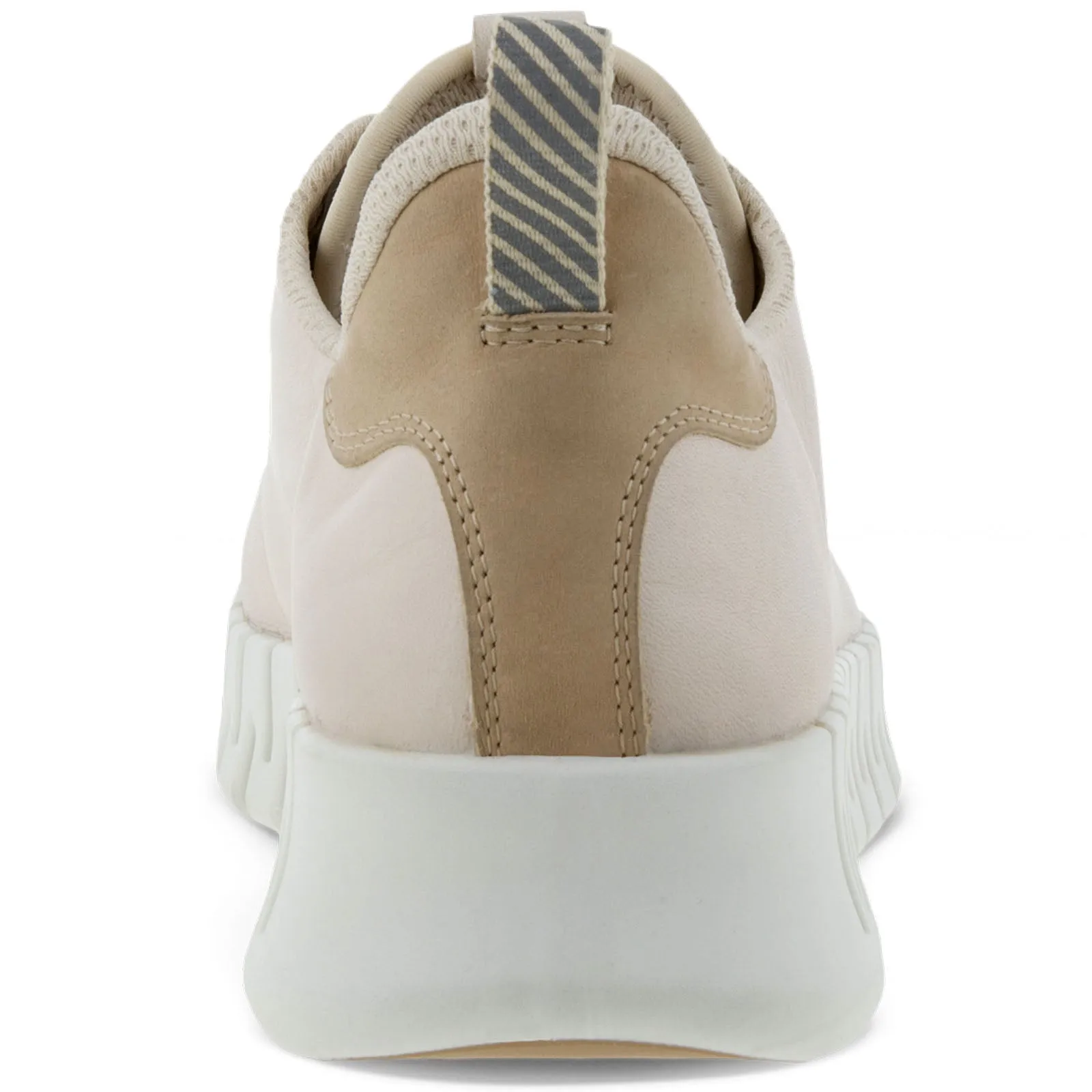 ECCO Womens Gruuv Leather Elastic Laces Trainers