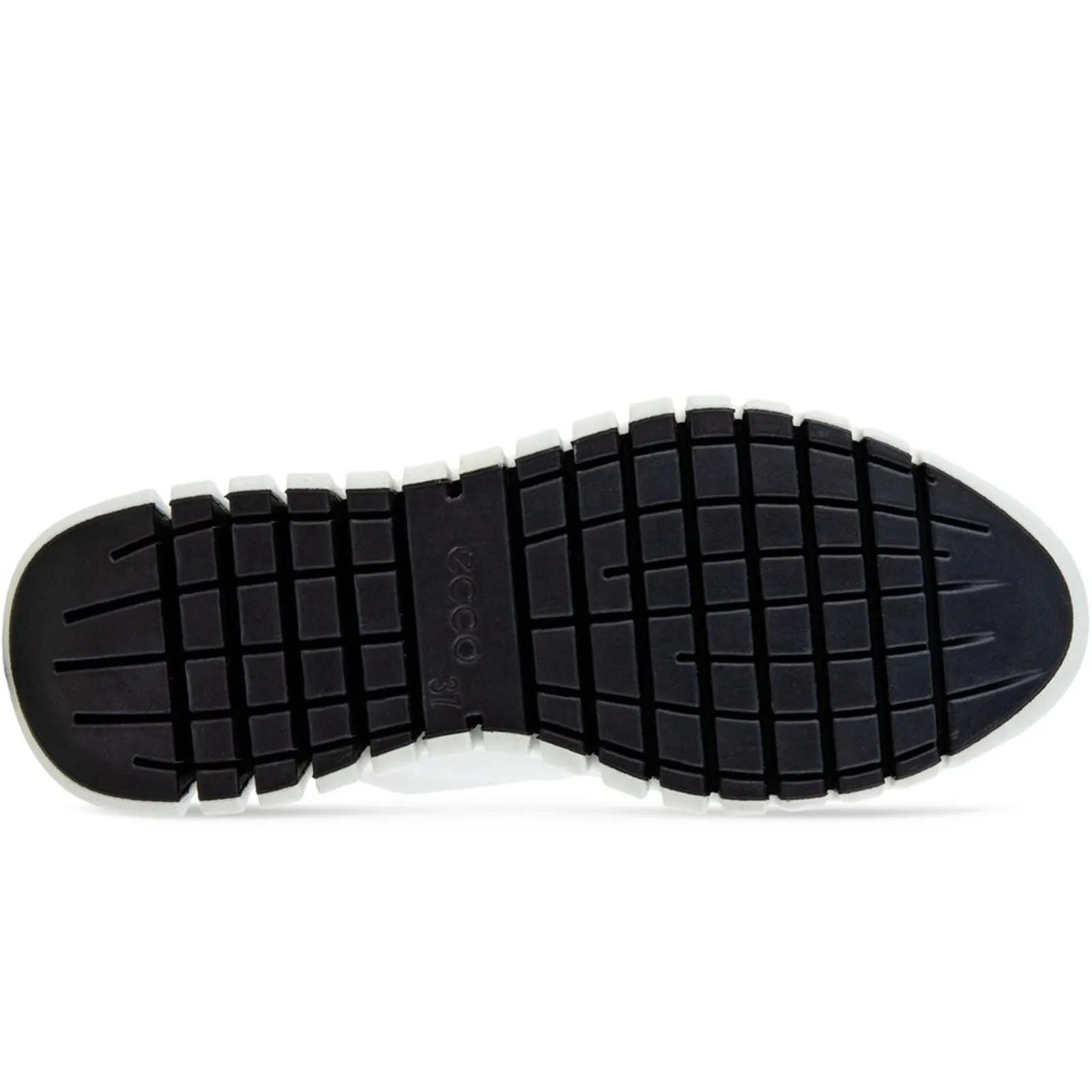 ECCO Womens Gruuv Leather Elastic Laces Trainers