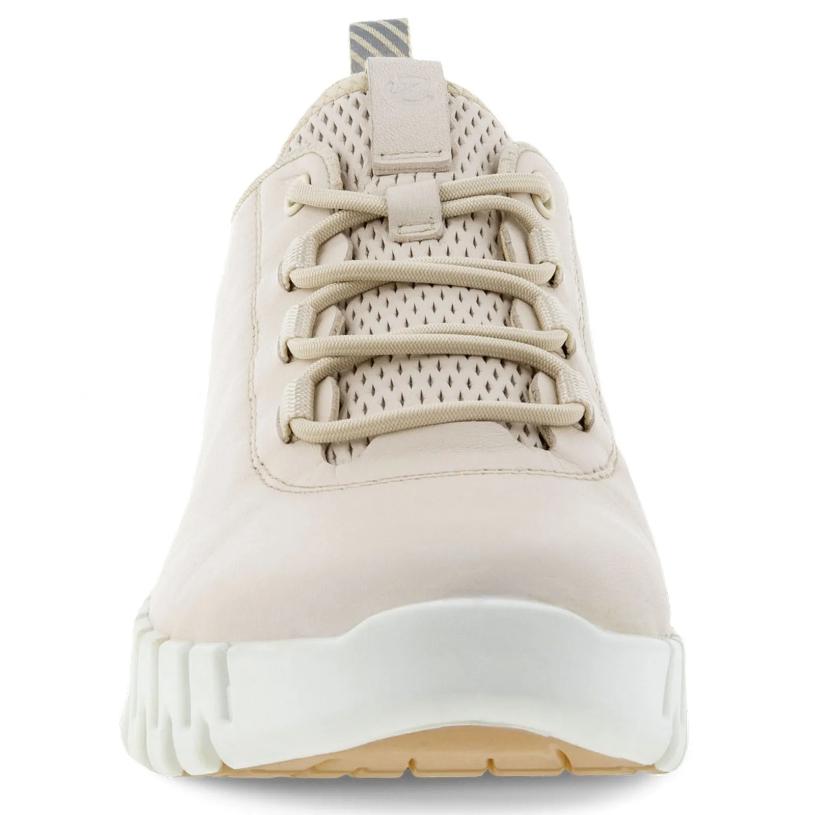 ECCO Womens Gruuv Leather Elastic Laces Trainers