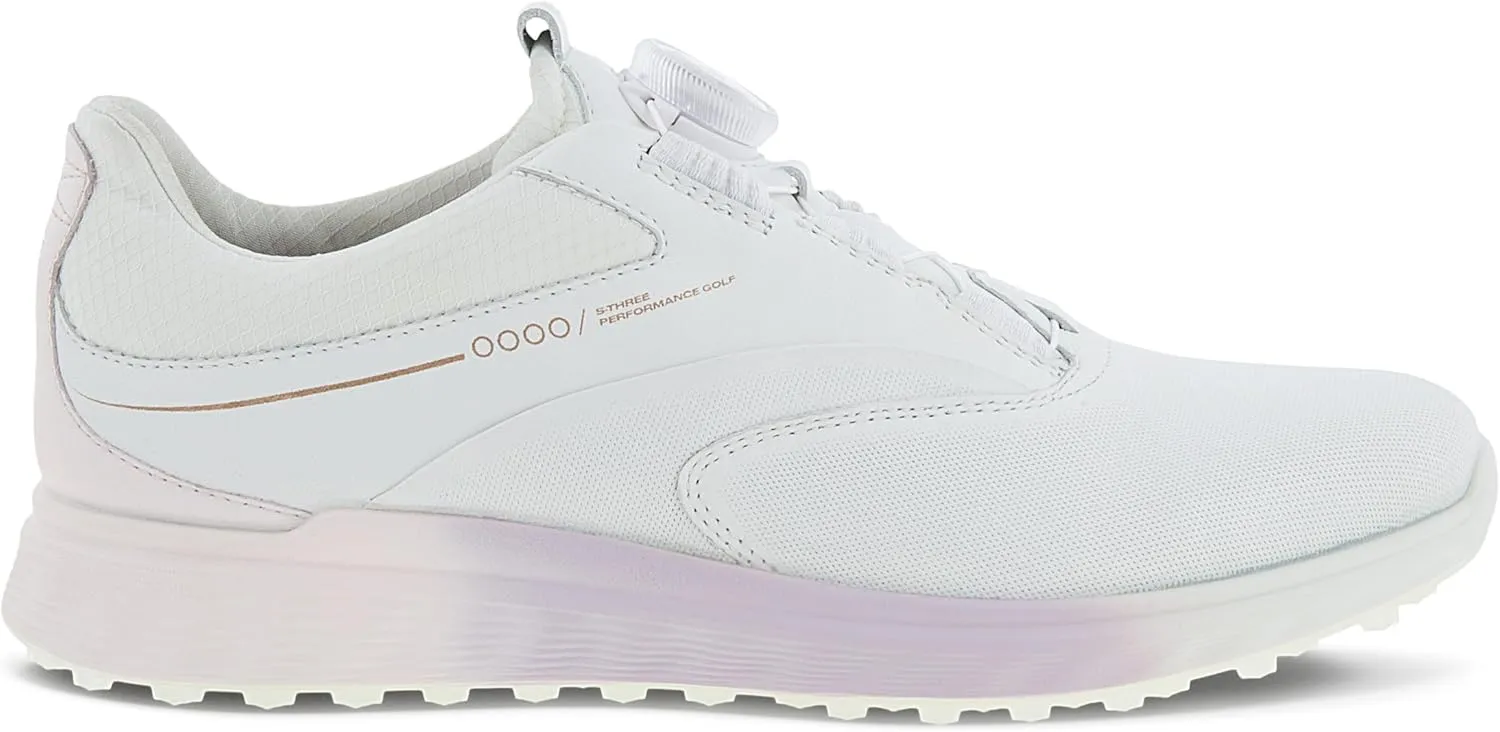 ECCO Women's S-Three Boa Gore-tex Waterproof Hybrid Golf Shoe