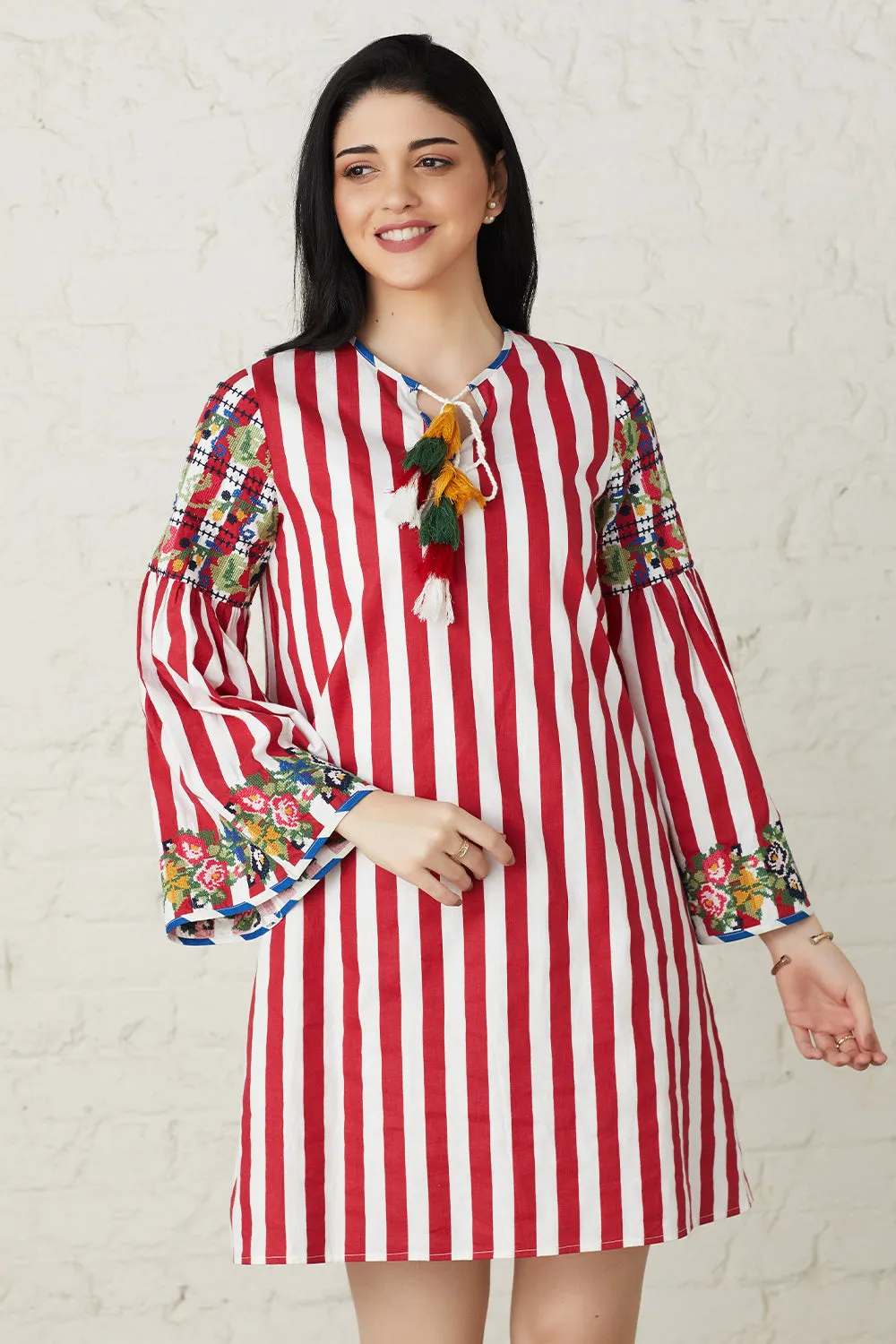 Enchanted Floral Embroidered Dress