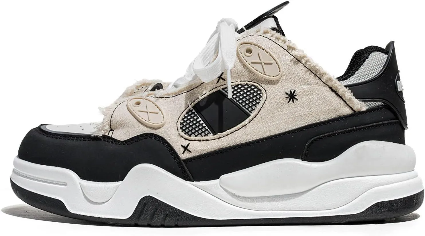 Exusiai Men's Walking Chunky Shoes Fashion Breathable Non Slip Chunky Sneakers Outdoor Workout School Tennis Travel