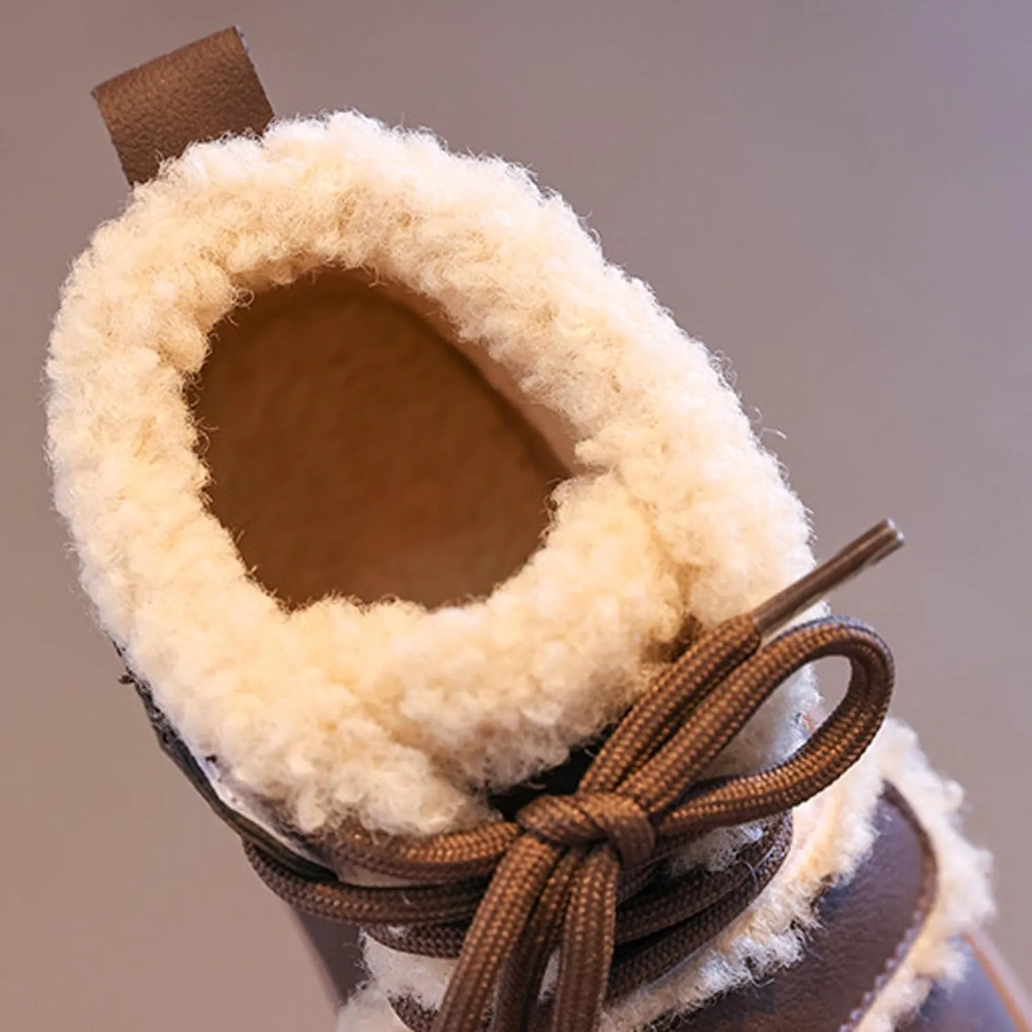 Fashion Big Kids Winter Water Proof Flat Keep Warm Snow Boots Comfortable Shoes Girls Running Shoes Size 3