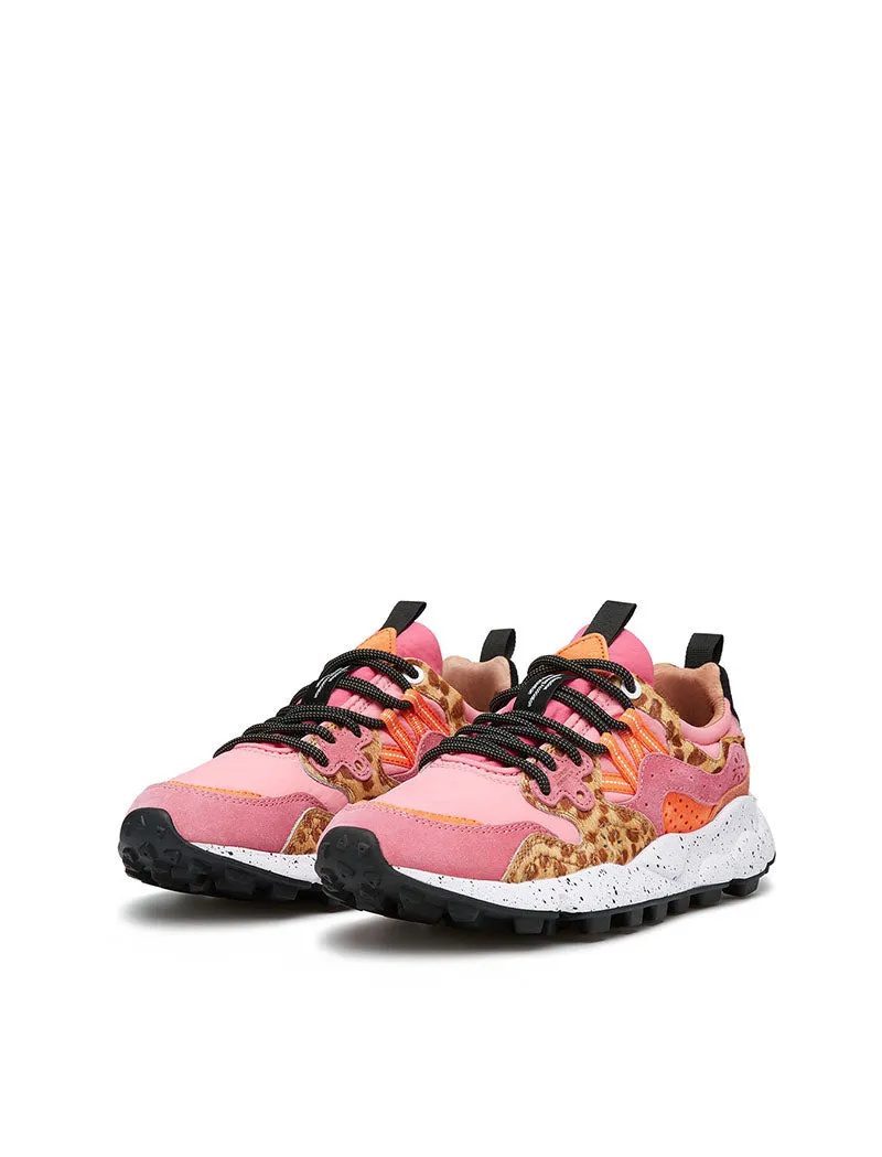 Flower Mountain Womens Yamano 3 Suede-Pony Hair Fuschia / Multi