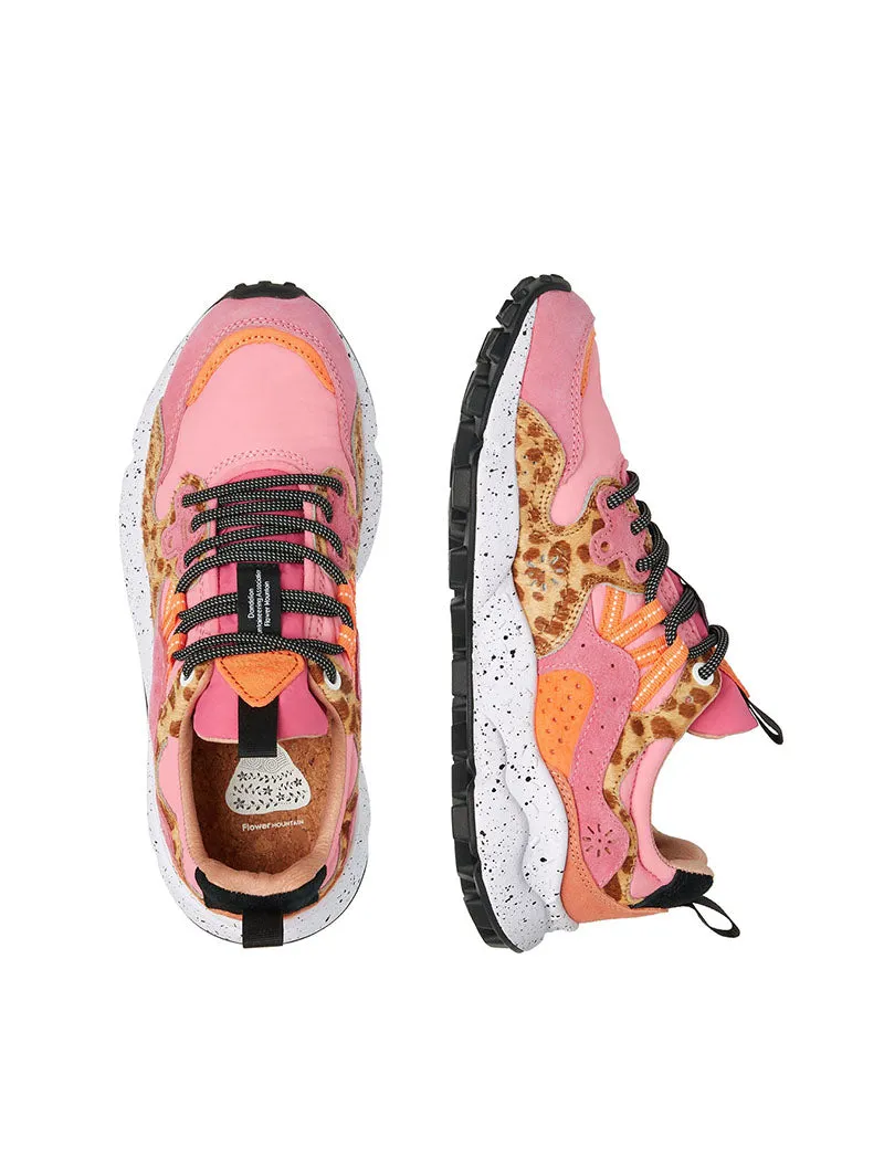 Flower Mountain Womens Yamano 3 Suede-Pony Hair Fuschia / Multi
