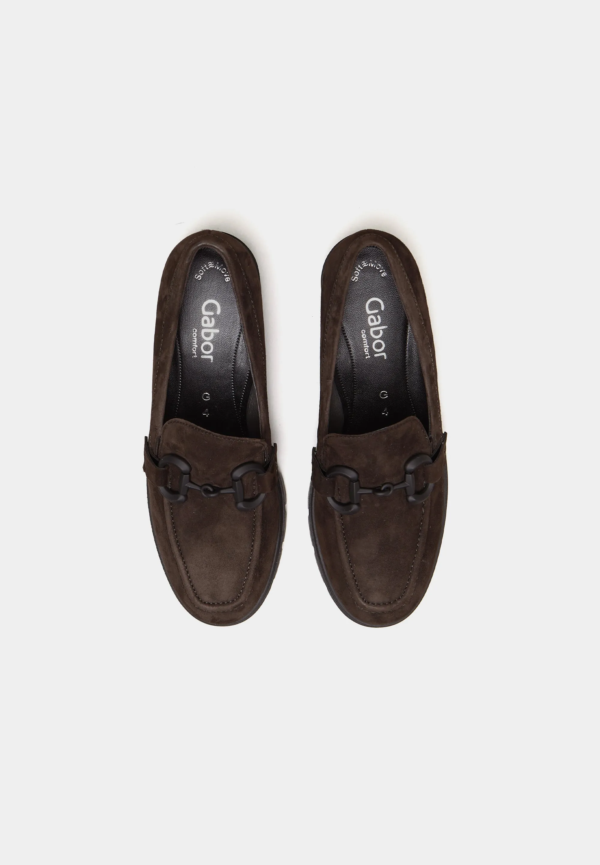 Gabor-Suede Loafers (MID) Mocha Suede