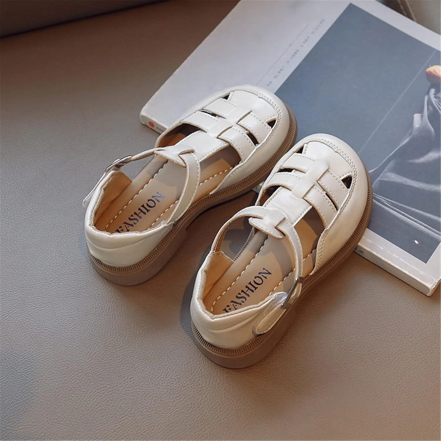 Girl Sandals Ballet Ballerina Mary Jane Beach Sandals Princess Wedding Dress Woven Shoes For Toddler Slippers Girls