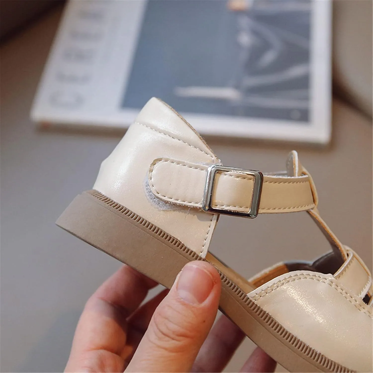 Girl Sandals Ballet Ballerina Mary Jane Beach Sandals Princess Wedding Dress Woven Shoes For Toddler Slippers Girls