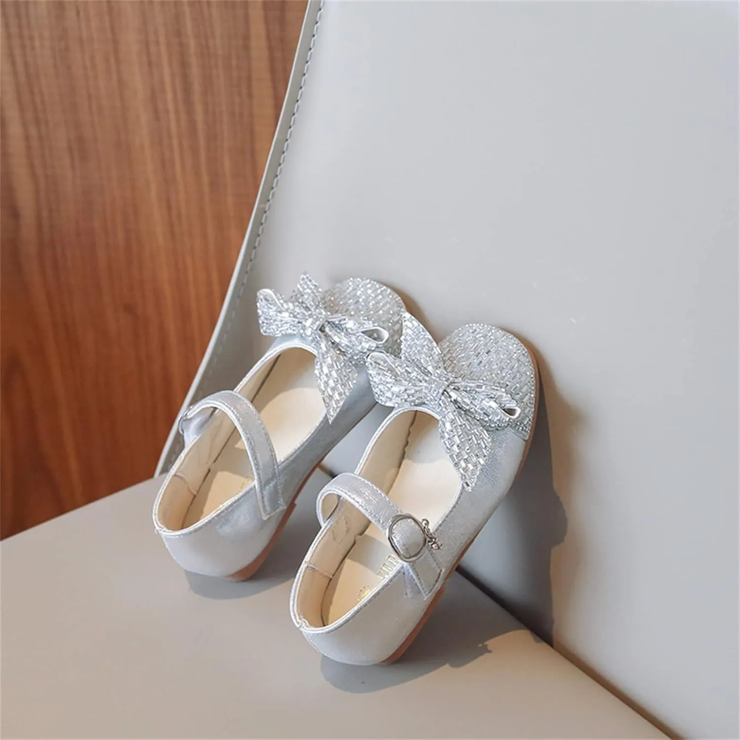 Girls Sandals Girls Dress Up Shoes Sparkly Shoes For Girls Princess Mary Jane School Dress Girls Slippers Hard